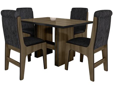 Imagem de Conjunto de Mesa com 4 Cadeiras Dobuê Movelaria