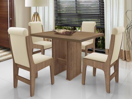 Imagem de Conjunto de Mesa com 4 Cadeiras