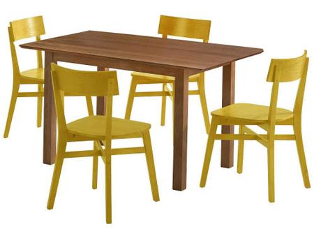 Imagem de Conjunto de Mesa com 4 Cadeiras Happy