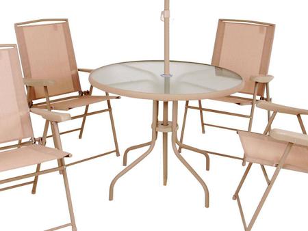 Imagem de Conjunto de Mesa com 4 Cadeiras Malibu 