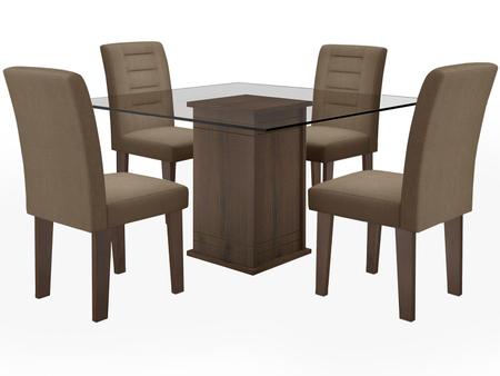 Imagem de Conjunto de Mesa com 4 Cadeiras Movale