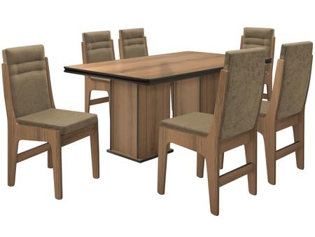 Imagem de Conjunto de Mesa com 6 Cadeiras Amsterdam  