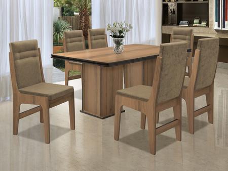 Imagem de Conjunto de Mesa com 6 Cadeiras Amsterdam  