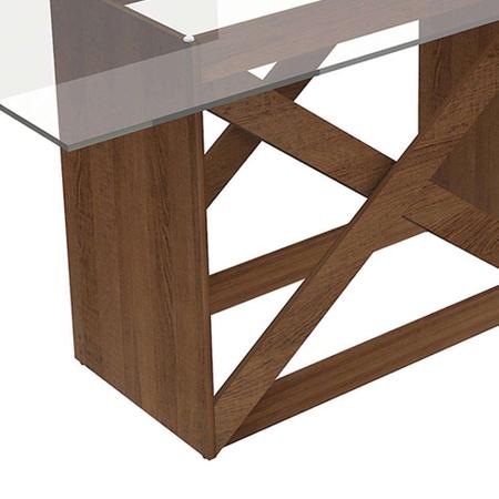 Imagem de Conjunto de Mesa com 6 Cadeiras Denver Rustic e Hibiscos