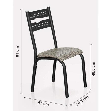 Imagem de Conjunto de Mesa com 6 Cadeiras Luna Ciplafe