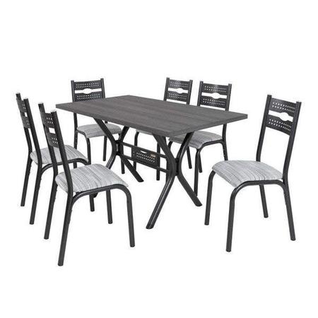 Imagem de Conjunto de Mesa com 6 Cadeiras Luna Clássica Ciplafe