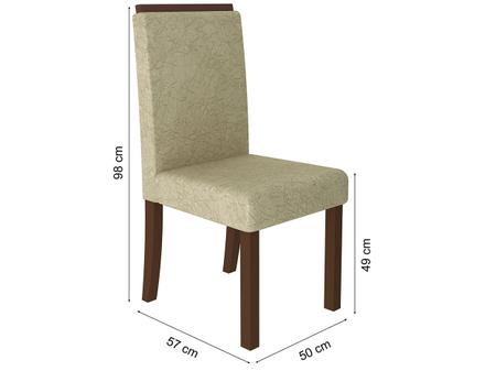 Imagem de Conjunto de Mesa com 6 Cadeiras Madesa