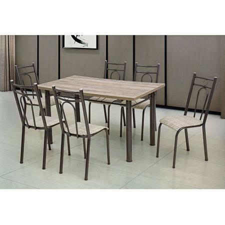 Imagem de Conjunto de Mesa com 6 Cadeiras Marta Preto