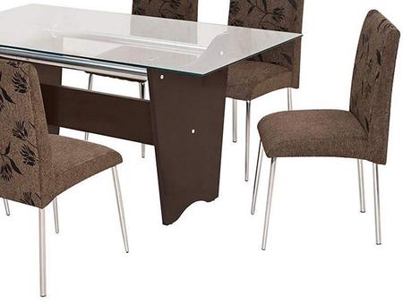 Imagem de Conjunto de Mesa com 6 Cadeiras Somopar