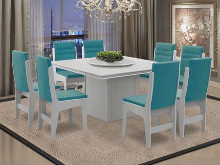 Imagem de Conjunto de Mesa com 8 Cadeiras