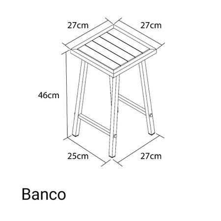 Imagem de Conjunto De Mesa E 2 Bancos Cromado P/ Cozinha Pequena