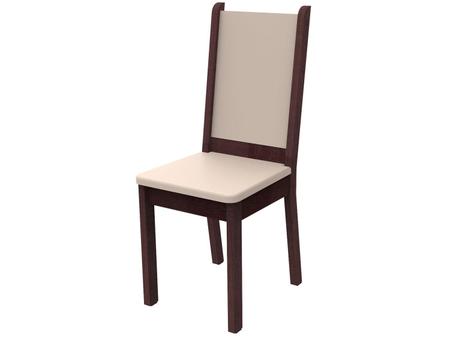 Imagem de Conjunto de Mesa Madeira com 6 Cadeiras Estofadas