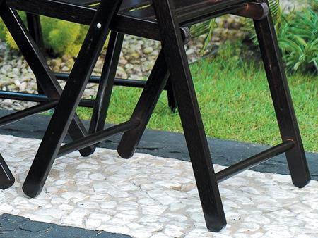 Conjunto de Mesa Madeira Maciça com 4 Cadeiras - Tramontina Garden Dobrável  Beer - Conjunto de Mesa e Cadeiras para Jardim - Magazine Luiza