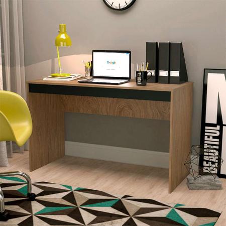 Imagem de Conjunto de Mesa para Notebook Hype com Gaveteiro Cruze 3 GV Mel e Preto