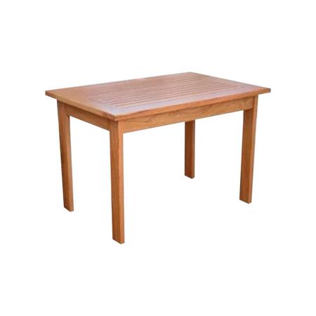 Imagem de Conjunto de Mesa Ripada 1,20m com 4 Cadeiras em Madeira Maciça