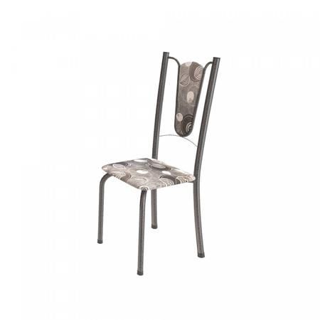 Imagem de Conjunto de Mesa Tubular 4 Cadeiras 120cm com Tampo de Vidro Melissa Soma Móveis