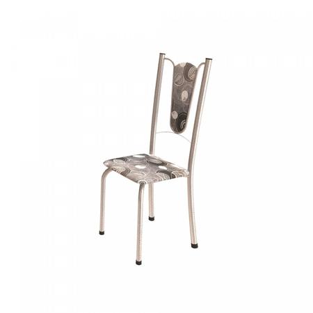 Imagem de Conjunto de Mesa Tubular 6 Cadeiras 140cm com Tampo de Vidro Melissa Soma Móveis