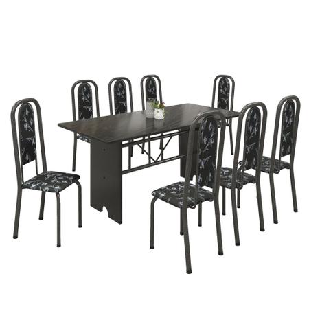 Conjunto de Mesa Tubular 8 Cadeiras 180x75cm Mart Prata com Tampo de  Ardósia Lavínea 071 - Soma Móveis - Tudo De Móveis - Compre Direto das  Fábricas