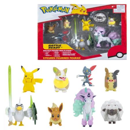 Conjunto De Mini Figuras Pokémon Wave 7 Multipack Batalha