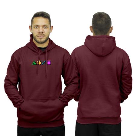 Conjunto de Moletom Blusa de Frio Canguru Capuz Calça Jogger - Relaxado Imagem de Conjunto de Moletom Blusa de Frio Canguru Capuz Calça Jogger