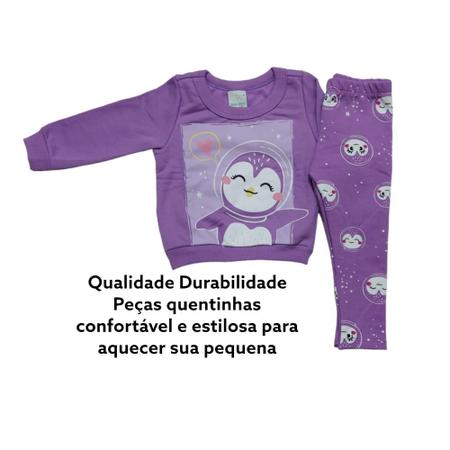 Imagem de Conjunto de Moletom menina Infantil Frio Malwee