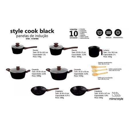 Imagem de Conjunto de Panelas Indução 10 Peças Style Cook - Mimo Style