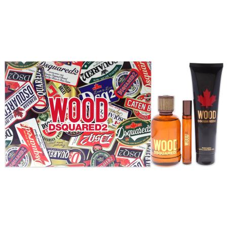 Imagem de Conjunto de presente masculino Perfume DSQUARED2 Wood 100mL EDT + 10mL EDT