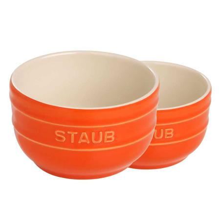 Imagem de Conjunto de Ramekin Cerâmica 2 Peças 8 cm Laranja Staub