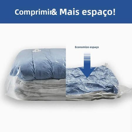 Imagem de Conjunto de sacos de armazenamento a vácuo para roupas, para edredons, cobertores, roupas de cama,