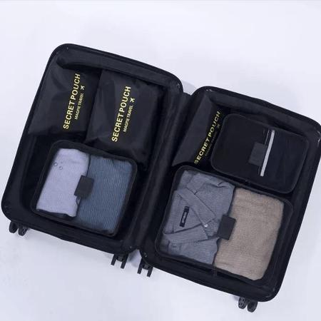 Imagem de Conjunto De Sacos Necessaire Organizadores 6 Peças Para Malas E Viagens