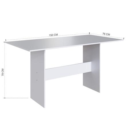 Conjunto De Sala De Jantar Fidelitá Siena Com 6 Cadeiras Branco Assento Preto - Fidelitá Móveis Imagem de Conjunto De Sala De Jantar Fidelitá Siena Com 6 Cadeiras Branco Assento Preto