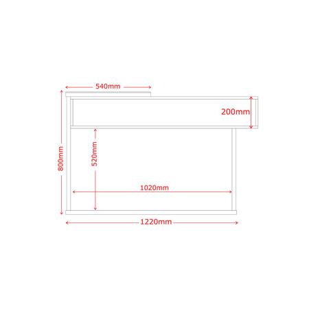 Imagem de Conjunto de Sala Milão Off White/Amêndoa Aparador e Mesa de Centro com Espelhos - Lukaliam