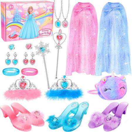 Imagem de Conjunto de sapatos Princess Dress Up Fedio com 3 pares de sapatos de 3 a 6 anos