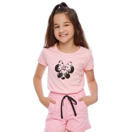 Imagem de Conjunto de verão Rosa BB Minnie infantil/juvenil