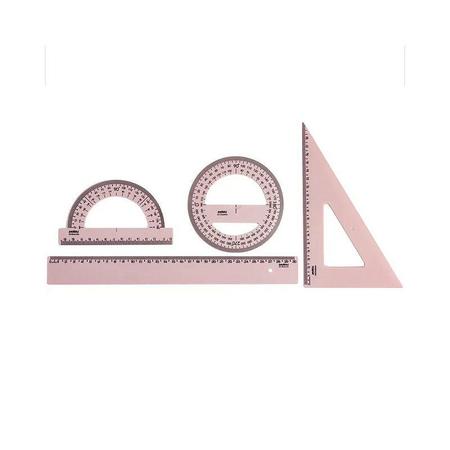 Imagem de Conjunto desenho escolar 2grau rosa pastel new line - WALEU