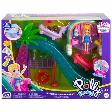 Conjunto e Boneca - Polly Pocket - Parque Aquático de Esportes