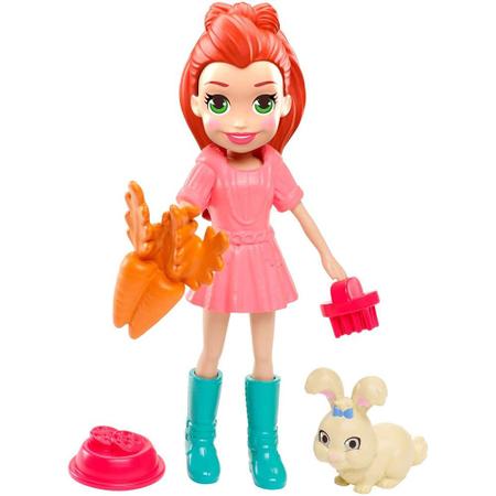 Conjunto e Mini Boneca - Polly Pocket - Lila e Coelhinha - Mattel