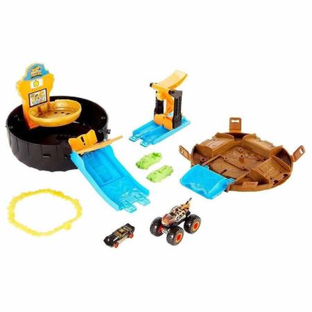 Conjunto e Pista - Hot Wheels - Monster Trucks - Pneu de Acrobacia - Mattel  - Pistas - Magazine Luiza