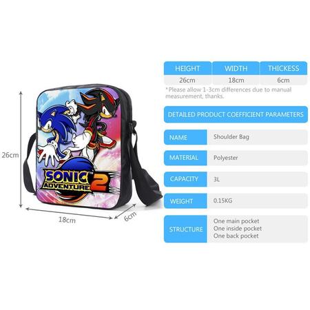Conjunto escolar, mochila, lancheira e estojo para lápis Sonic Kids - Lightbek Official Store Imagem de Conjunto escolar, mochila, lancheira e estojo para lápis Sonic Kids