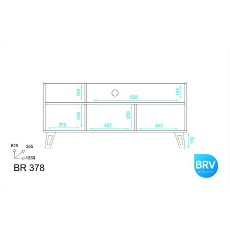 Imagem de Conjunto Estante para Livros e Rack para TV 50 Polegadas Espresso Móveis 428810