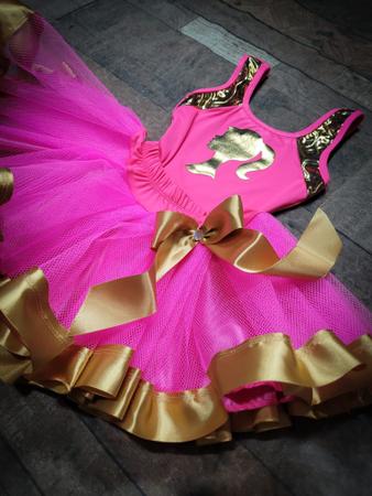 Fantasia Body Bori Barbie Carnaval Rosa Adulta Feminina