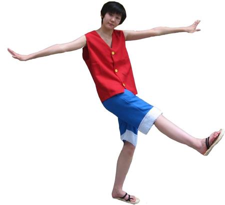 Anime luffy cosplay fantasia filme vermelho traje festa de