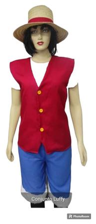 Roupa Pet Luffy One Piece Completa Fantasia