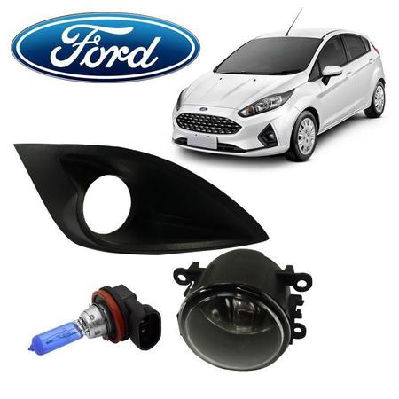 Conjunto Farol de Milha e Moldura Fiesta 2014 H11 SB LD - AI Imagem de Conjunto Farol de Milha e Moldura Fiesta 2014 H11 SB LD