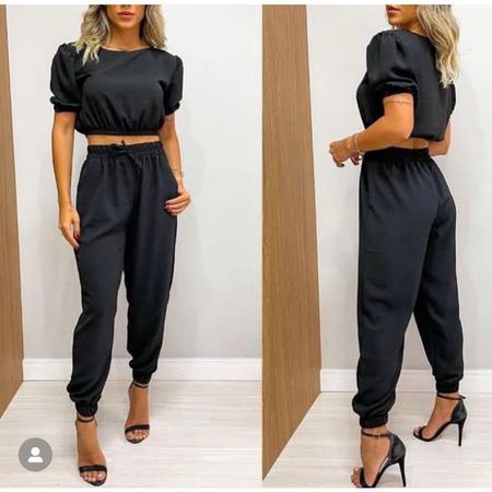 Calça jogger cheap brilhosa
