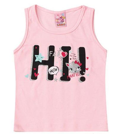 Imagem de Conjunto Feminino Infantil Hi ! - Lual Kids - Rosa Bebê/Preto