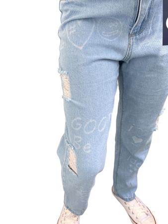 Imagem de Conjunto feminino jeans juvenil jaqueta + calça jeans menina de 10 a 16 anos