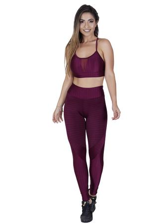 Calça Legging Fitness 3D Poliamida Premium