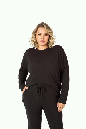 Imagem de Conjunto Feminino Malha Tricot Longo Plus Size