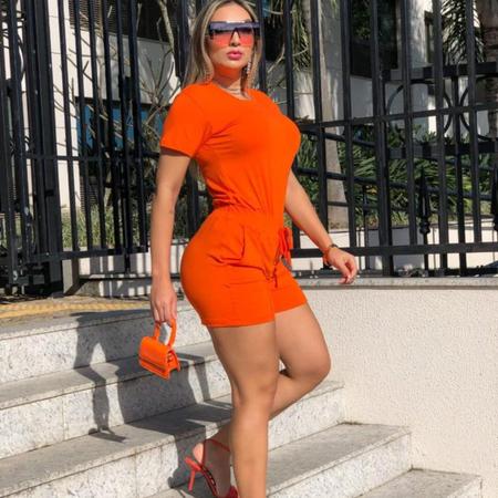 Conjunto Feminino Short e Blusa Malha Elastano Shortinho Verão Dia a Dia Moda Blogueira - Blanco Store Imagem de Conjunto Feminino Short e Blusa Malha Elastano Shortinho Verão Dia a Dia Moda Blogueira